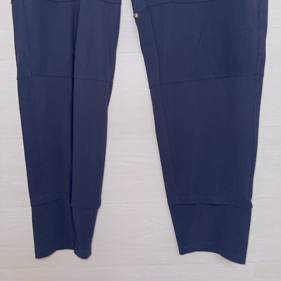 Elliott Lauren Navy Pull-On Ankle Pants Women's 12 Stretch Tapered Leg Jogger - Picture 4 of 6